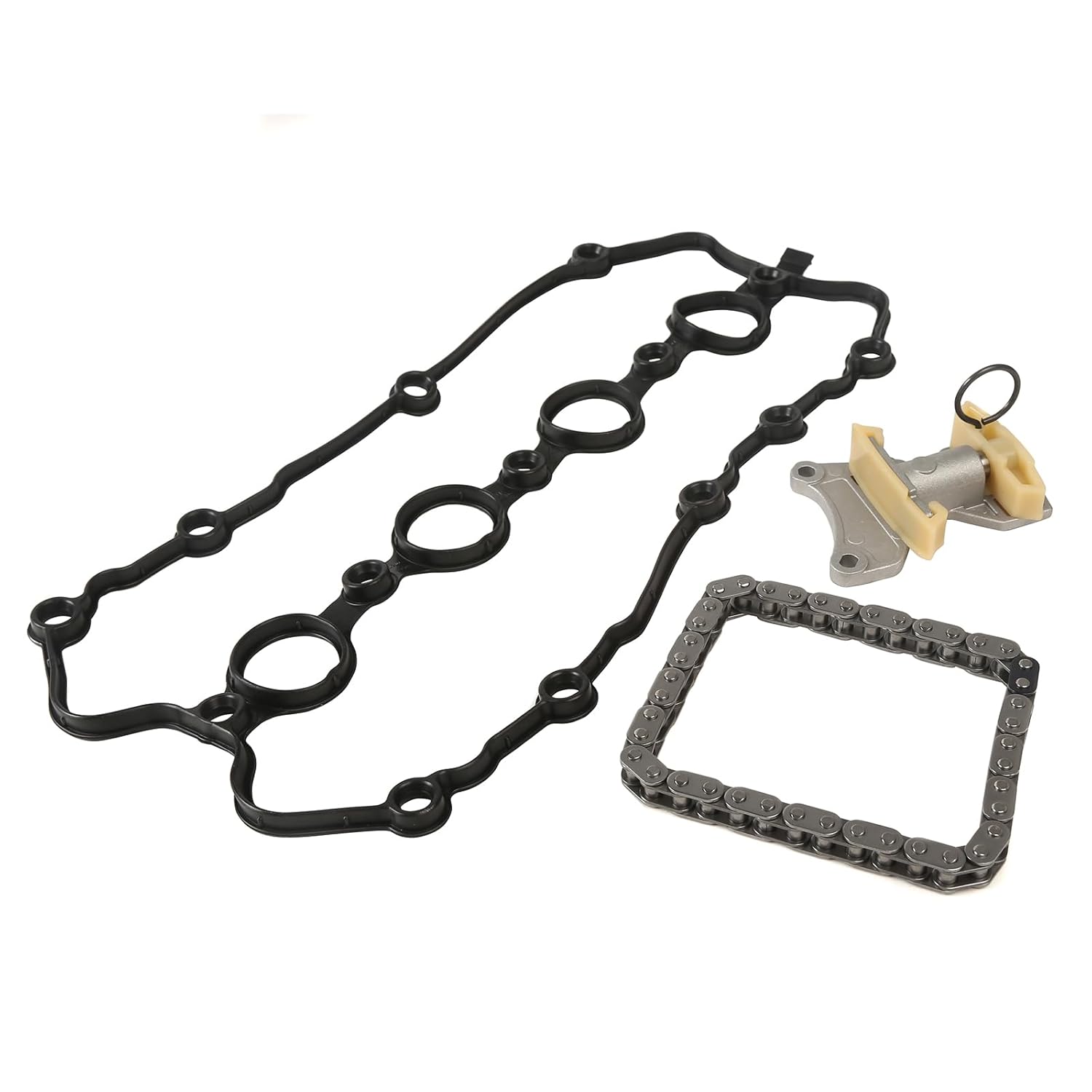 MPLUS Engine Timing Chain Kit with Gasket Tensioner Fit 2006-2008 for Audi A3 2.0L, 2005-2009 for Audi A4 2.0L, 2006-2008 for Volkswagen for Jetta 2.0L and More