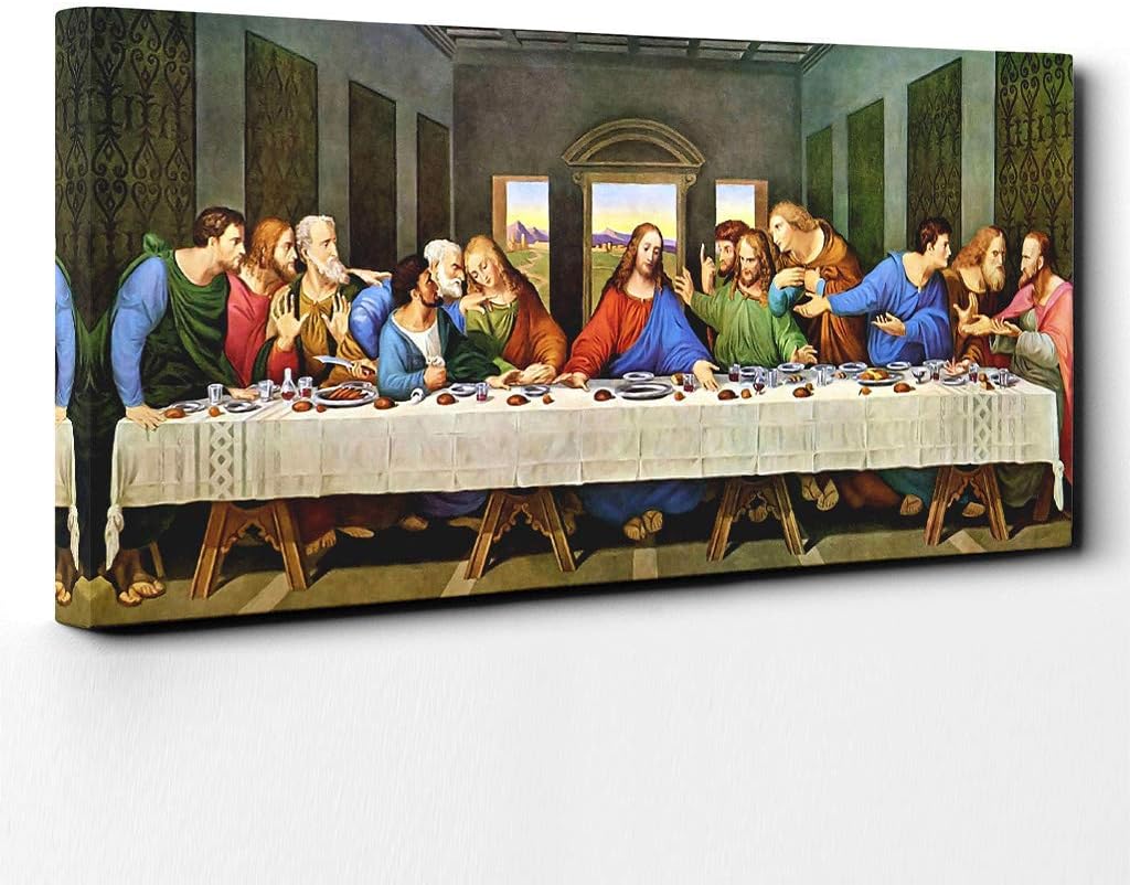 Leonardo Da Vinci The Last Supper Classic Painting Framed Wall Art ...