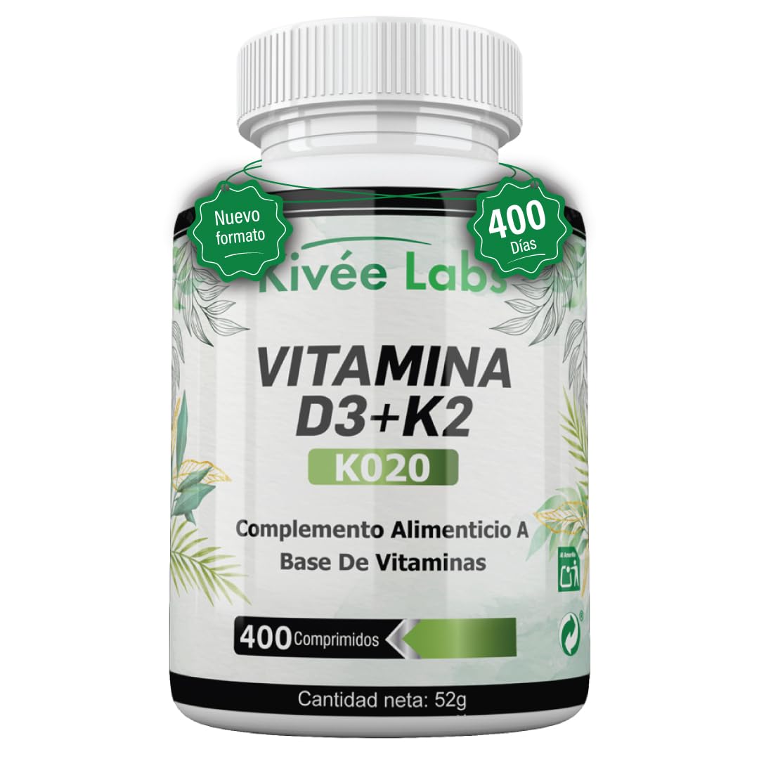 400 Micro Comprimidos Vitamina D3 y K2 4000 UI Dosis Alta