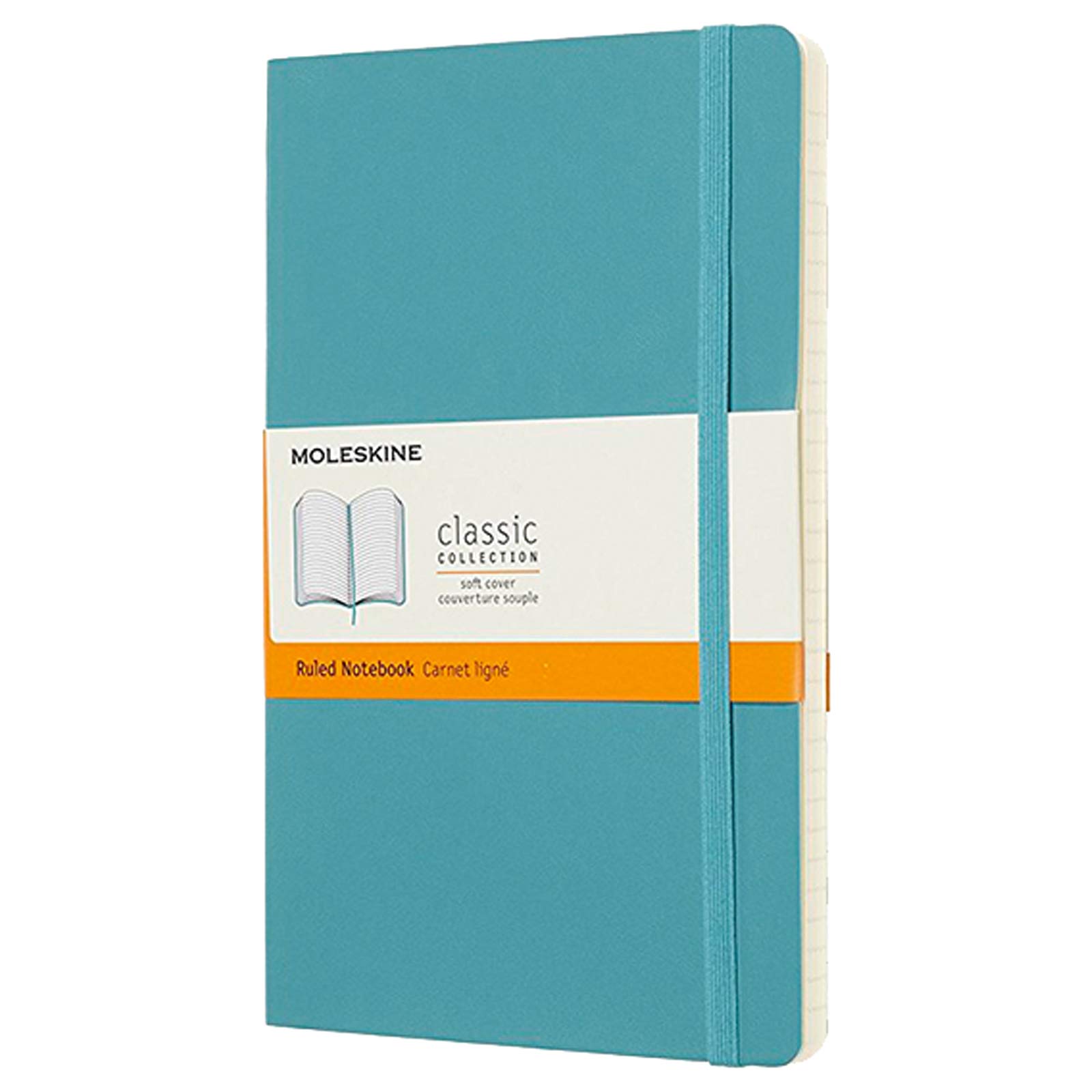 MoleskineReef Large Ruled Soft Cover Notebook Blue