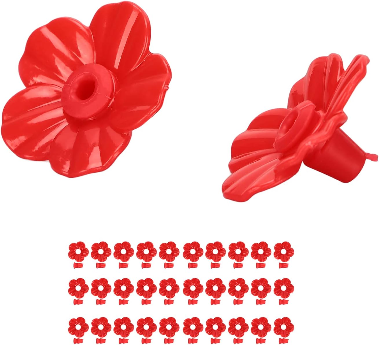 Gugxiom 30PCS Hummingbird Feeders Replacement Flowers