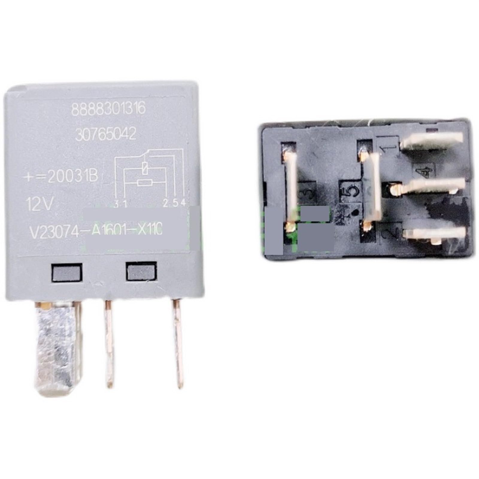 Relais électromagnétique V23074-A1601-X110 12V 30A pour automobile