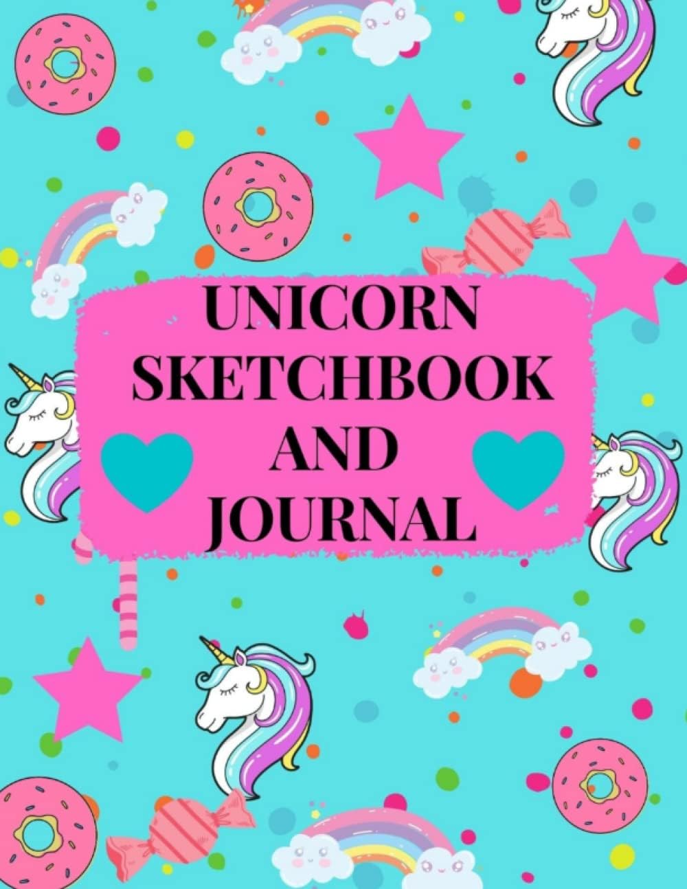Unicorn Journal and Sketchbook: Journal and sketchbook for Girls - Size (8.5 X 11) Unicorn Sketchbook and Journal Paperback – February,18 2022, 2019