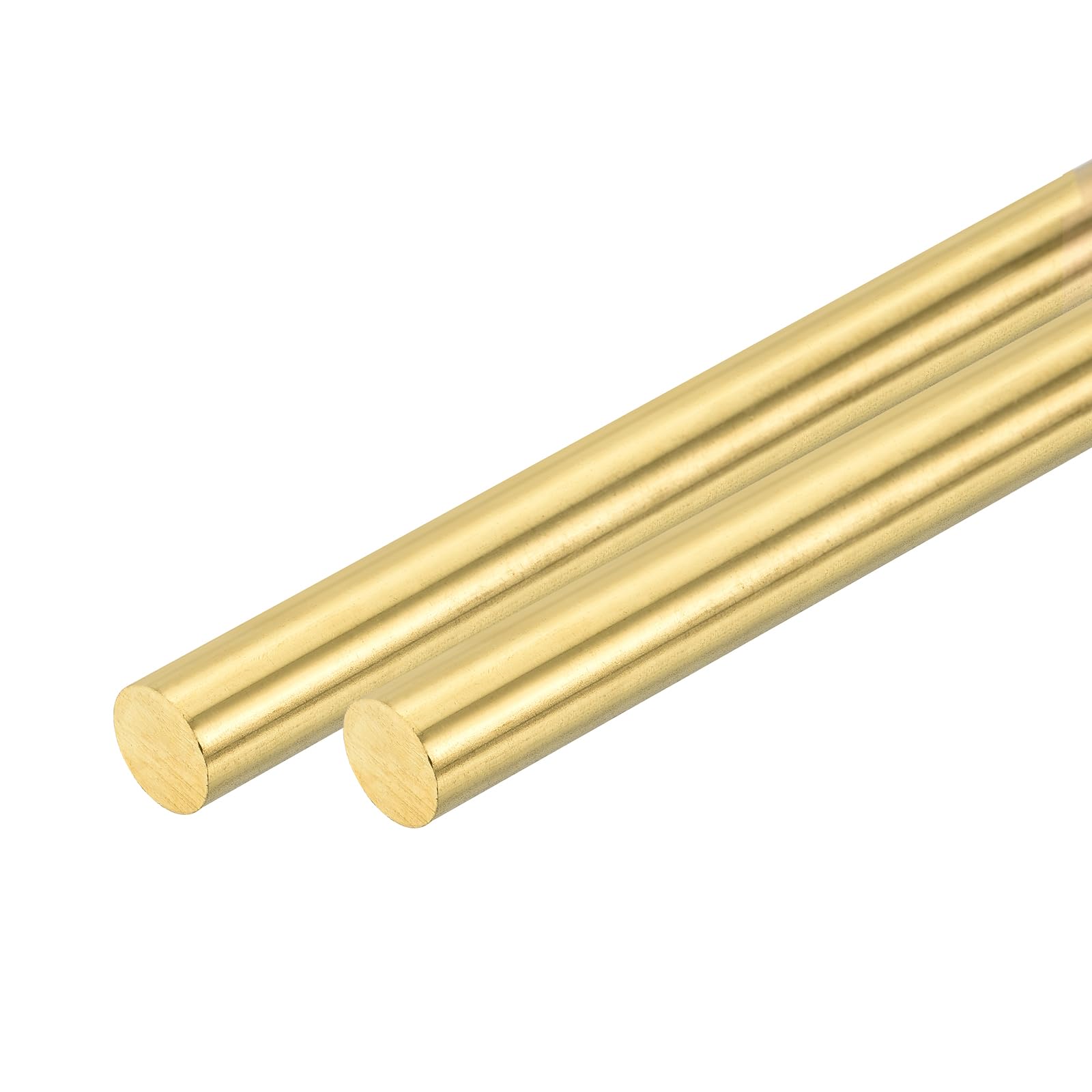 QUARKZMAN 2 Pezzi Barra Tonda Ottone Solido 5/16"(8mm) x 4"(102mm) H62 per Tornio