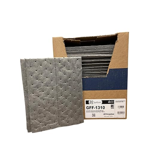 Universal Heavy Duty Absorbent Pads for Professional Tasks | 13" x 10", Three Ply | 100 Count | Maximum Absorption for Demanding Jobs - Ideal for Extra-Heavy Spills | GFF-1310