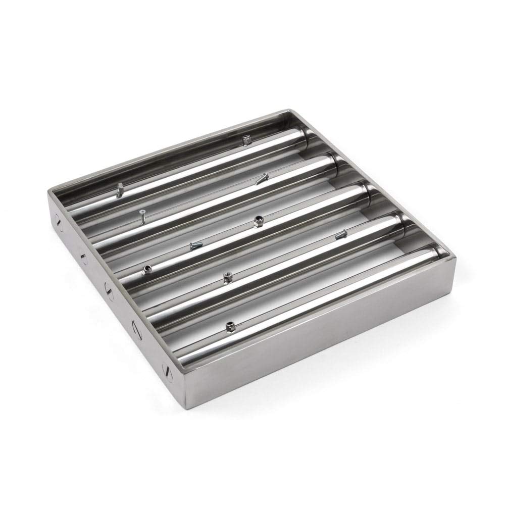 Grid de Separación Magnética de Acero Inoxidable de La Industria Alimentaria Para La Eliminación de Restos Ferrosos - 250mm x 250mm x 40mm - 10,000 Gauss - 5 Barras