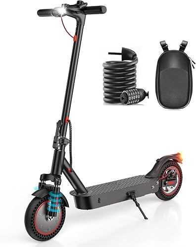 Fast Electric Scooter, 40KM Range 500W 10” Honeycomb Tires Electric Scooters Adult, APP Control,3 Speed Mode,Dual Shock Absorption,Double Braking System,Foldable E Scooter with Scooter Bag
