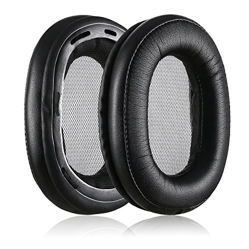 Jecobb Mdr-1R Earpads Replacement Memory Foam & Protein Leather Ear Cushion Pads Cover For Sony Mdr-1R, Mdr-1Rnc Headphones (Black) #TOP5