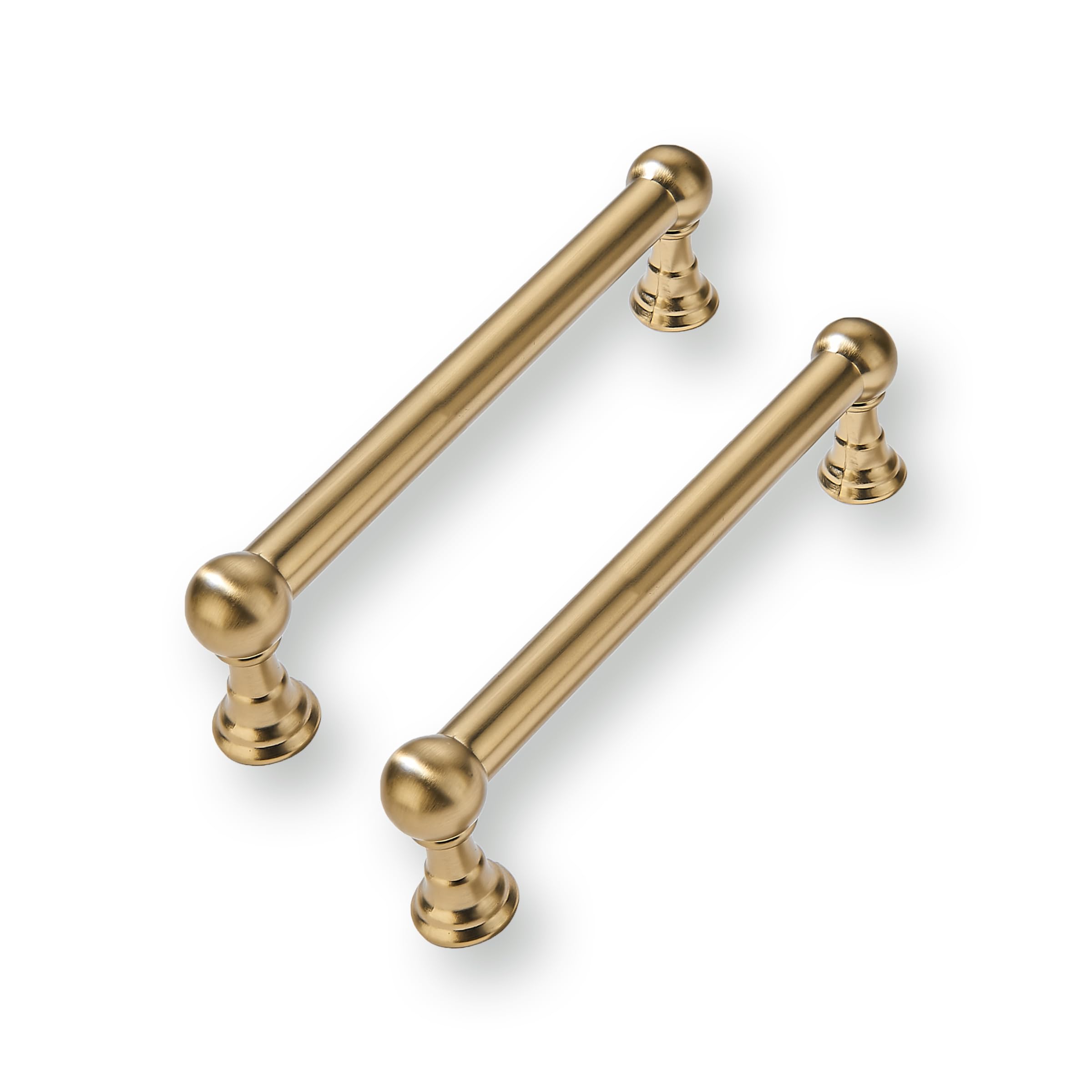 CABDM 4 Inch 2 Pack Solid Kitchen Cabinet Handles Heavy Duty Cabinet Pulls Drawer Pulls Cabinet Hardware Kitchen Handles for Cabinets Champagne Bronze Cupboard Handles