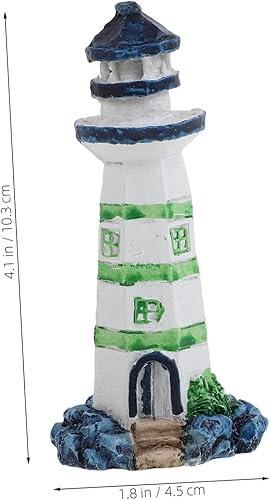 Miniatura 2 de DRESSOOS 1 pieza de decoración de acuario grande iluminado faros, regalos de pecera, accesorios de acuario grande, decoración de acuario grande,