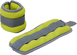Elvis Sports Ankle Wrist Weights Yellow 0.5kg 25.8cm x 9.5cm 2pcs