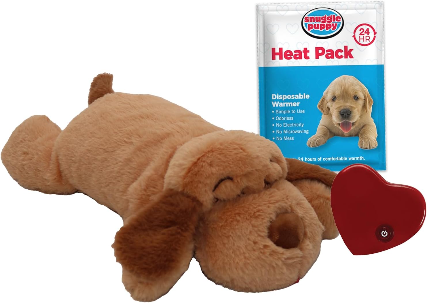 SmartPetLove Snuggle Puppy Heartbeat Stuffed Toy for Dogs