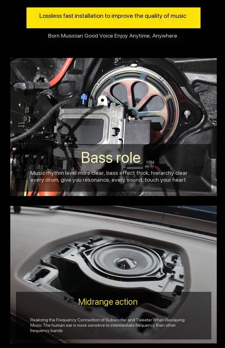 Kit audio per auto, altoparlante subwoofer anteriore, DSP Music Surround Upgrade, adatto per Mercedes Benz W205 X253 W213
