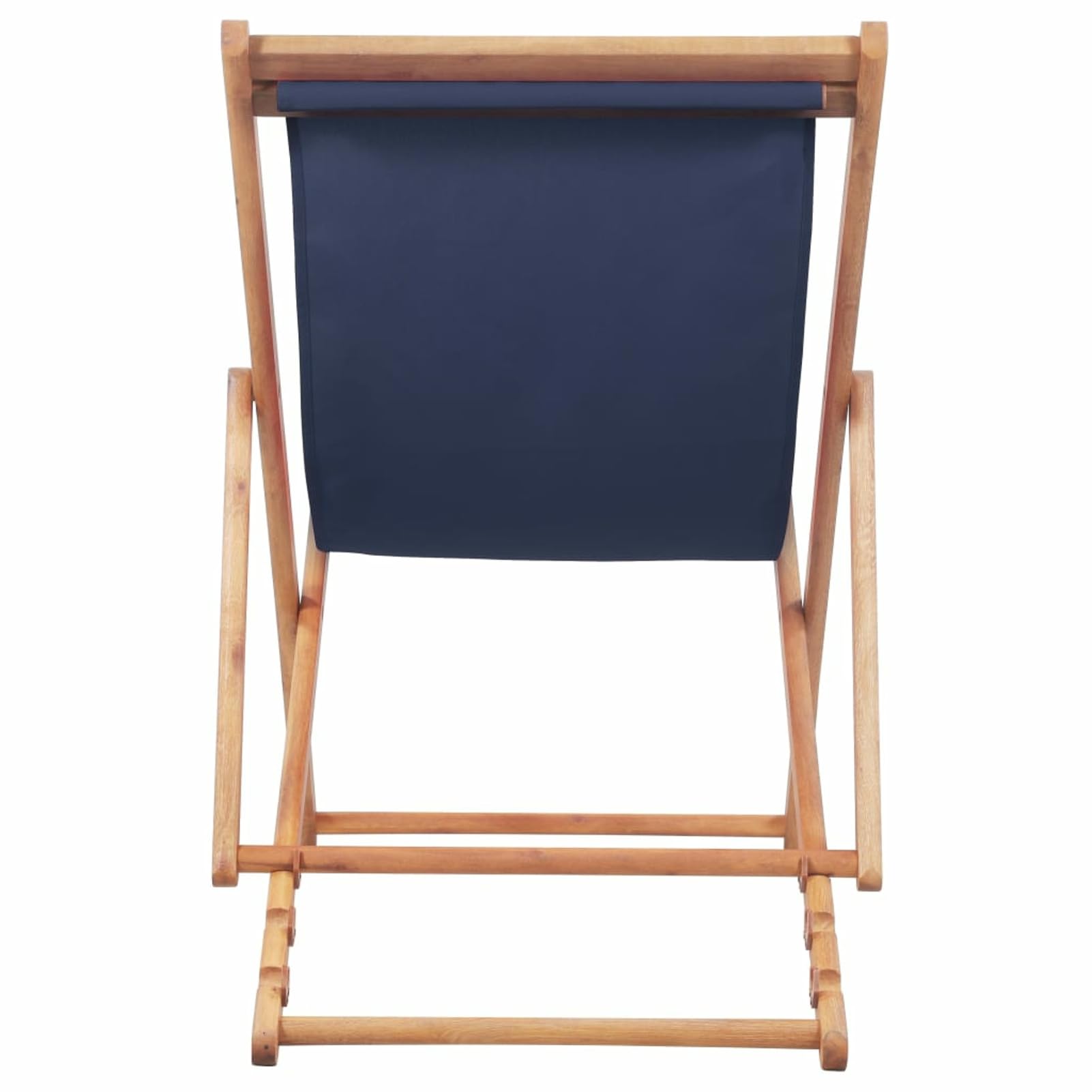 BaraSh Klappbarer Strandstuhl Stoff und Holzrahmen Strandstuhl Klappbar Strandstuhl Klappbar Leicht Bis Campingstuhl Faltbar Strandliege Mit RüCkenlehne Blau