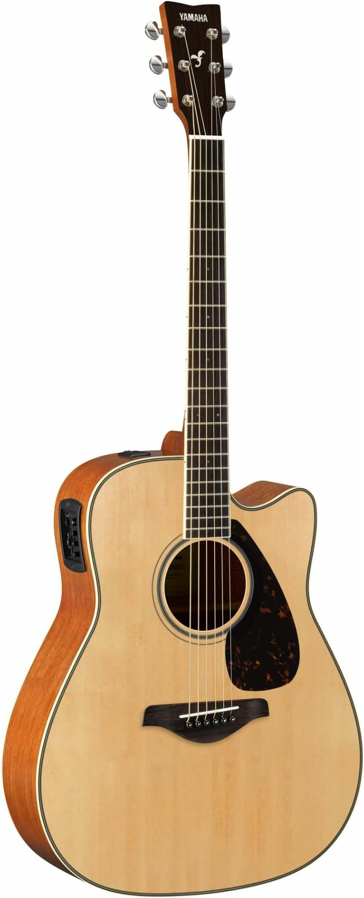 FGX820C Solid Top Cutaway Acoustic-Electric Guitar, Natural