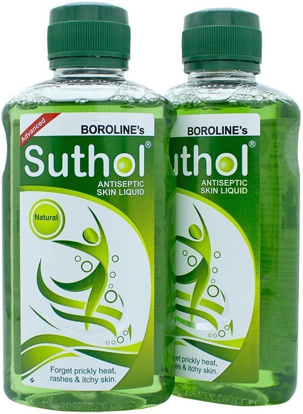 Suthol Boroline'S Natural Antiseptic Skin Liquid (100 Ml, PACk Of 2)