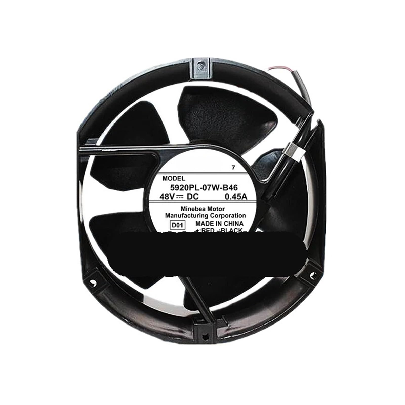 OKEWGHFL 5920PL-07W-B46 DC48V 0.45A 17251 172x172x51mm COOLING FAN RADIATOR