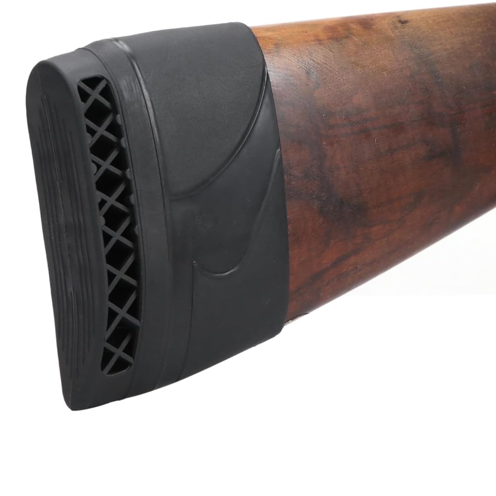 Almohadilla De Retroceso del Rifle De Caza, Cantoneras para Armas De Caza, Amortiguador De Goma para Rifle,Culata De Goma Antideslizante para Reducir Y Amortiguar El Retroceso (Negro)