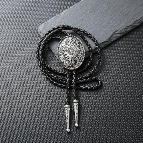 Image of Jeilwiy Bolo Tie for Men, Western Bolero Tie Cowboy Ties Native American Cowgirl Bolo Tie Accessories for Men Women