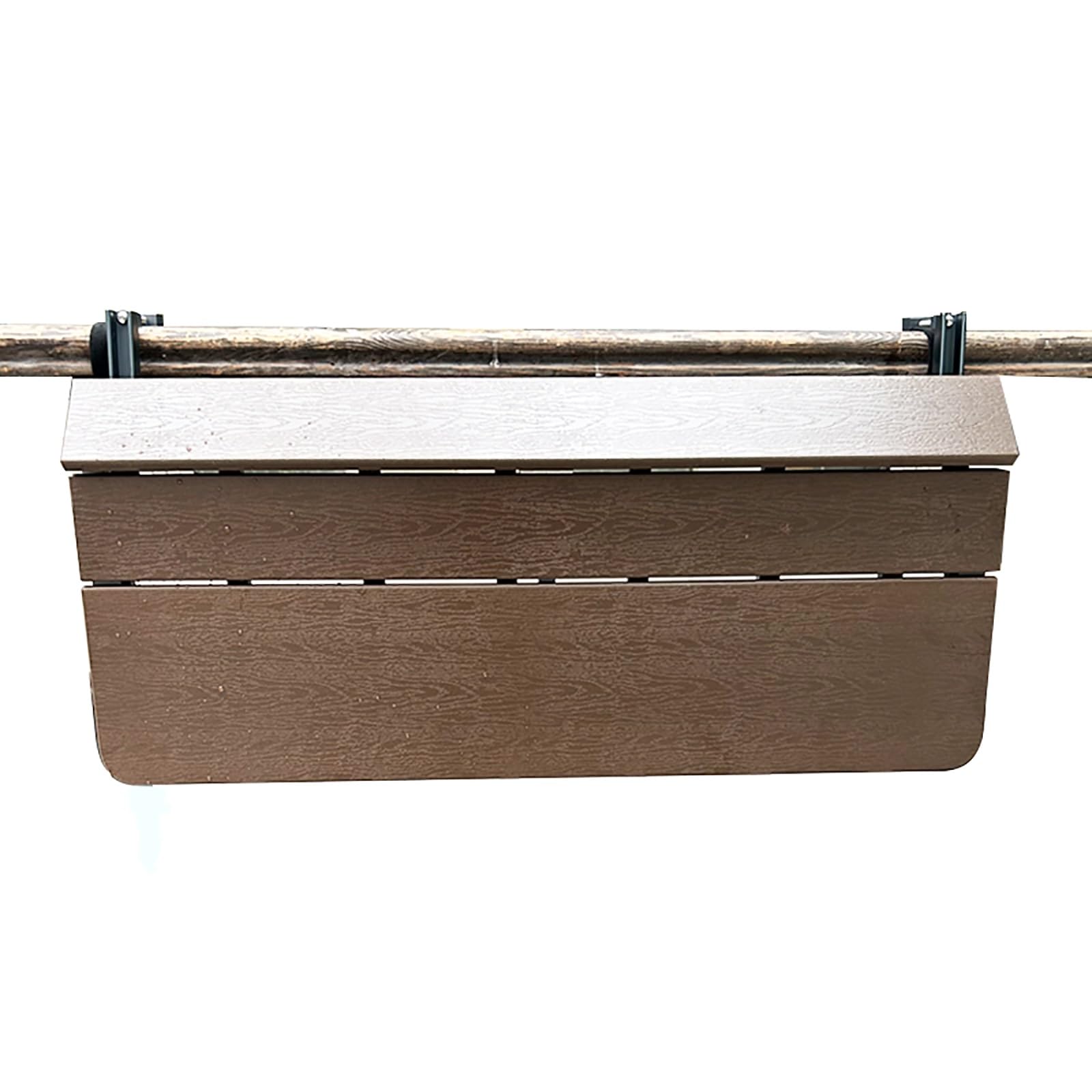 ZHANGGL Foldable Balcony Table - Outdoor Railing Bar Table for Patios, Decks & Gardens, Space-Saving Hanging Table for Balconies & Terraces, Perfect for Small Spaces
