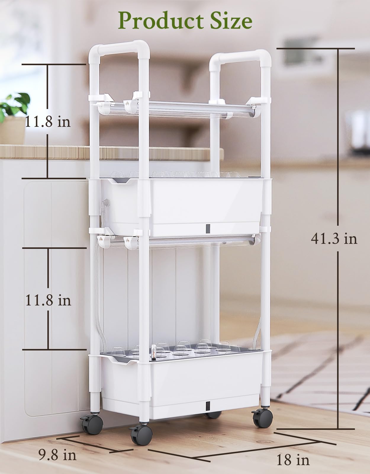 Sistema de cultivo hidropónico, 28 cápsulas, jardín de hierbas para interiores con luz LED de crecimiento, kit de sistema de cultivo hidropónico con temporizador automático, sistema de bomba