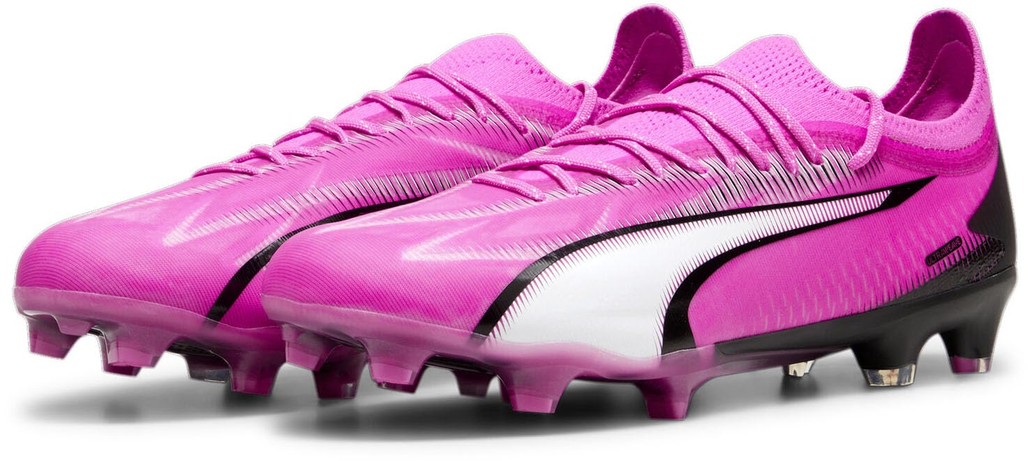 PUMA - Mens Ultra Ultimate Fg/Ag Shoes, Color Poison Pink/White/Black, Size: 10 M US