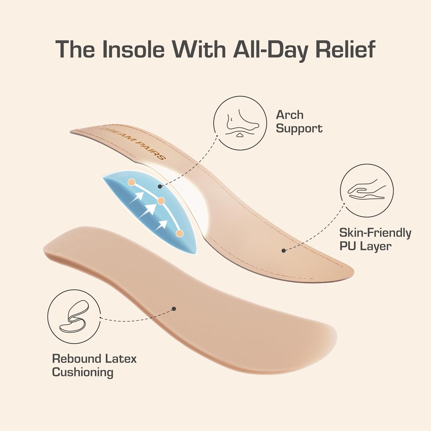 DREAM PAIRS Women's Pumps Close Toe Classic High Heels Round Toe Comfortable Low Platform Mary Jane Dress Shoes - Image 4