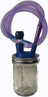 Hookah EZ Clean Mason Jar Hookah set Hand made (Blue)