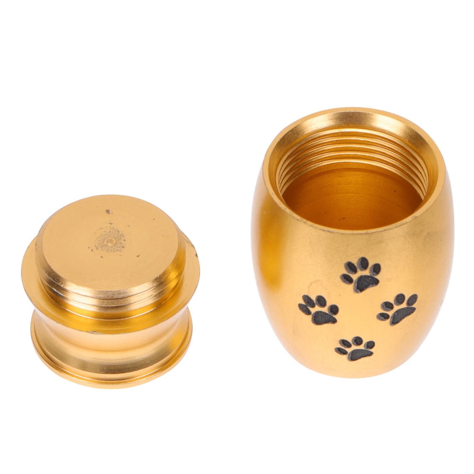TOPBATHY Creative Commemorative Stainless Steel Pet Cremation Urn Decent Cinerary Container for Ashes Keepsake Memorial for Dogs and Cats Elegant Design for Home and Garden Display