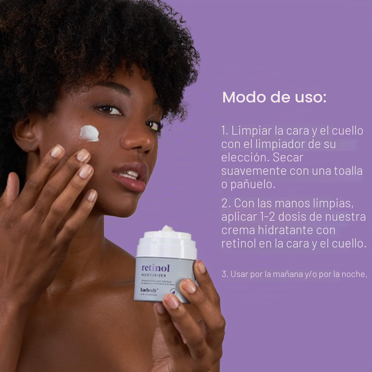 Baebody retinol crema hidratante con retinol, aceite de jojoba y vitamina e, 1,7 onzas | Crema facial antienvejecimiento para líneas finas y arrugas, regalos de belleza para mujeres (50 ml)
