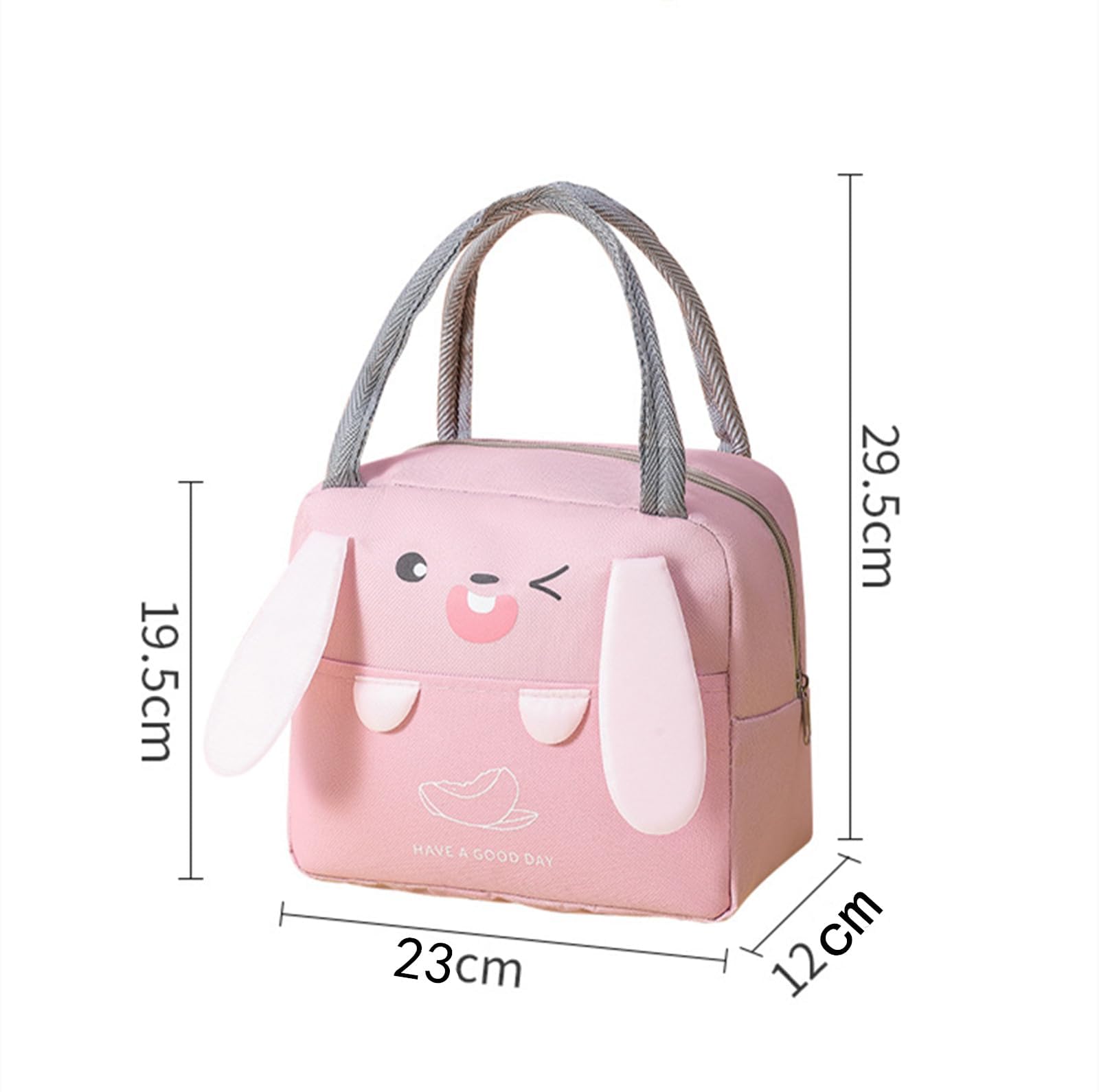 WUWYOUWL Lunch Bag,Cute Carton Insulated Lunch Box,Reusable Lunch Cooler Bags,Waterproof Lunchbag - Image 3