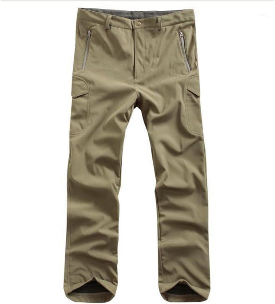 Lorata Winter Men's TAD Shark Skin Soft Shell Waterproof Windproof Fleece Pants