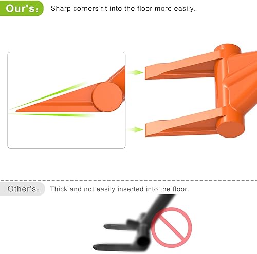 Vista 3 de Dolibest 28'' Demo Bar 2-Tine Wrecking Bar, Heavy Duty Pallet Buster with Handle, All-Steel Handle Wrecking Pry Bar, Deck Board Removal Efficient