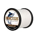 HERCULES Braided Fishing Line 12 Strands, 100-2000m 109-2196 Yards Braid Fish Line, 10lbs-420lbs Test PE Lines for Saltwater Freshwater - White, 10lbs, 500m gallery image