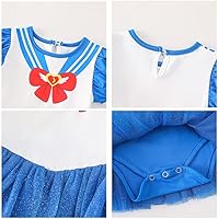 Vista 3 de Disfraz de princesa Sofía Belle Blanca como la nieve para niñas, Halloween, Navidad, cumpleaños, vestido tutú con diadema