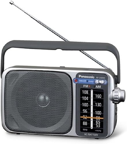 Panasonic Radio AMFM portátil (RF-2400DGN-S)