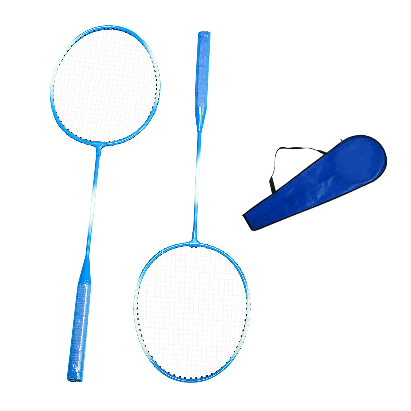 Racchetta da badminton professionale – kit giocatore noioso, set di racchette da giardino | mazze in fibra di carbonio, attrezzatura per attività all'aperto, racchette da smash leggere per rally in
