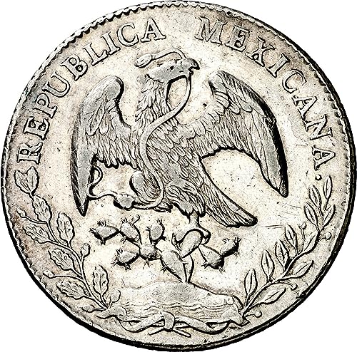 1870-1897 Mexican 8 Reales Silver Libertad "Liberty Cap" Coin. An Iconic Attractive Coin With Mexico National Symbols. 8 Reales (Silver Dollar) By Seller Circulated Condition