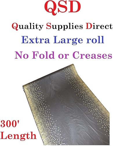 Miniatura 8 de QSD Rollo de plástico para mesa de banquetes de fiesta, 300 x 40 pulgadas, fundas de mesa de 8 pies (blanco) (26 colores disponibles), sin pliegues