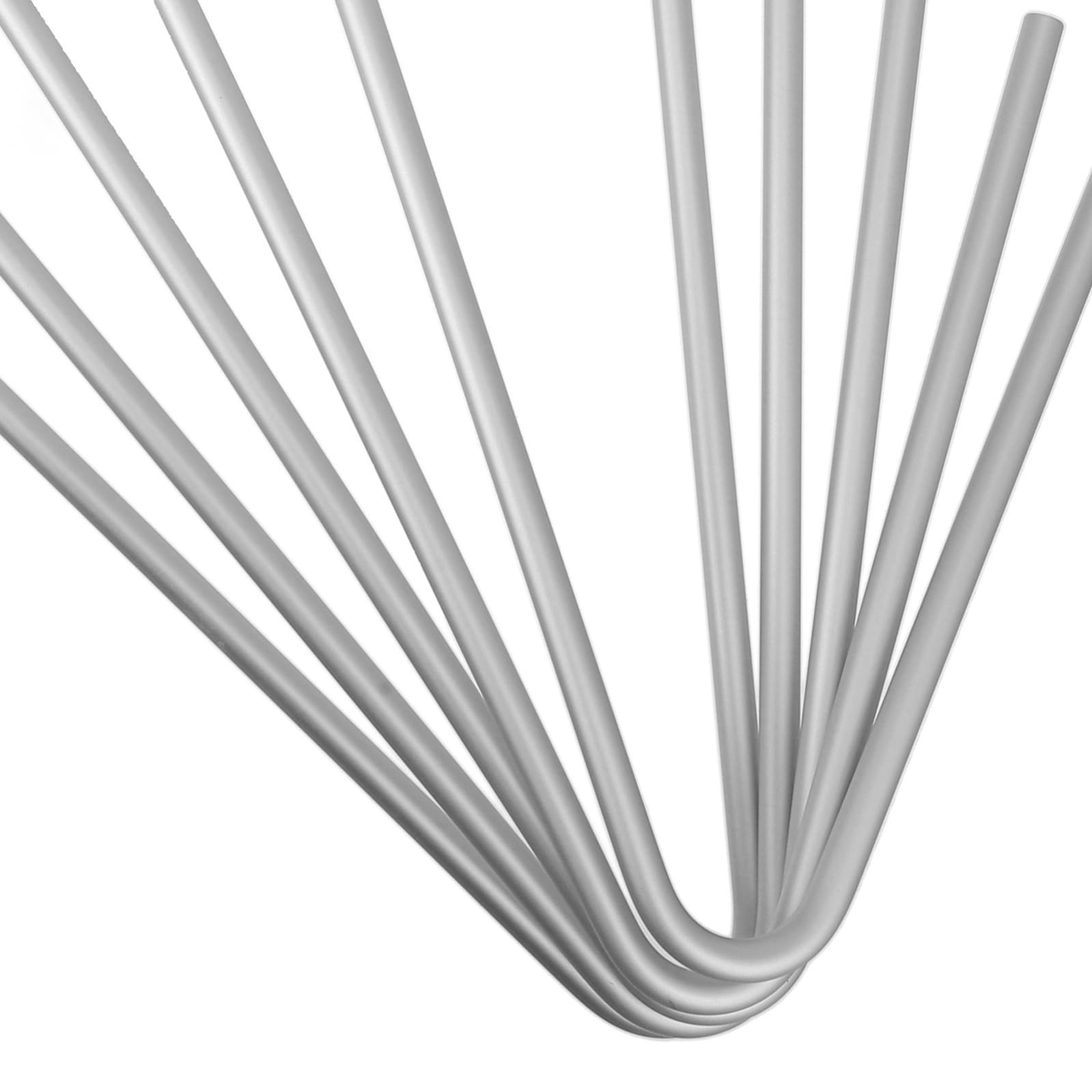Set da 5 Grucce Solide in Lega di Alluminio Argento, Antiscivolo e Multiuso, per Cappotti e Maglioni, Design Aperto per Facile Utilizzo e Tocco Confortevole