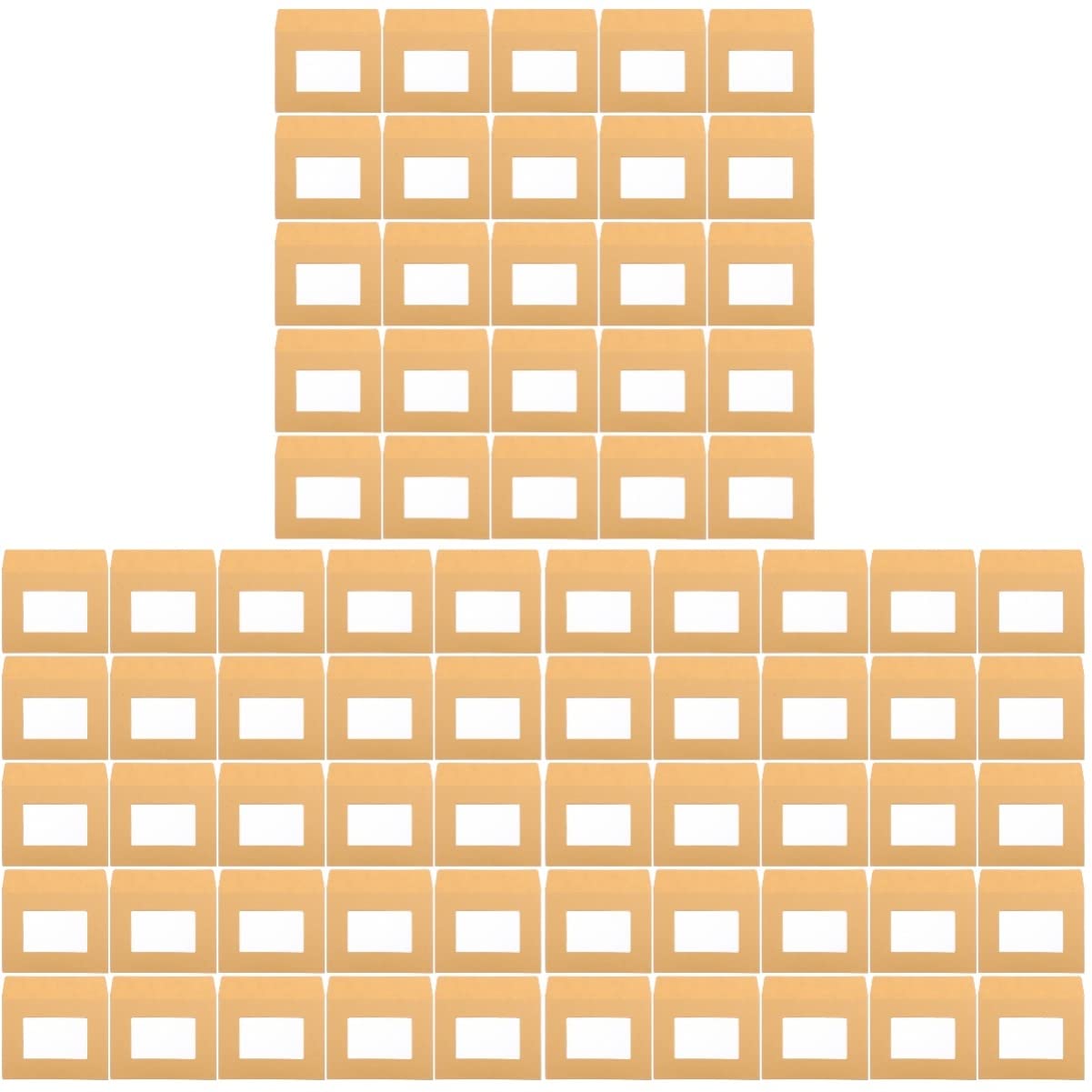 75 Piezas Papel Kraft Transparente Sobres De Papel Kraft Sobres Autoadhesivos Sobres 6x9 Sobres De Envío Kraft Sobres De Correo Kraft Mini Sobres Bolsas De Almacenamiento Carta A4