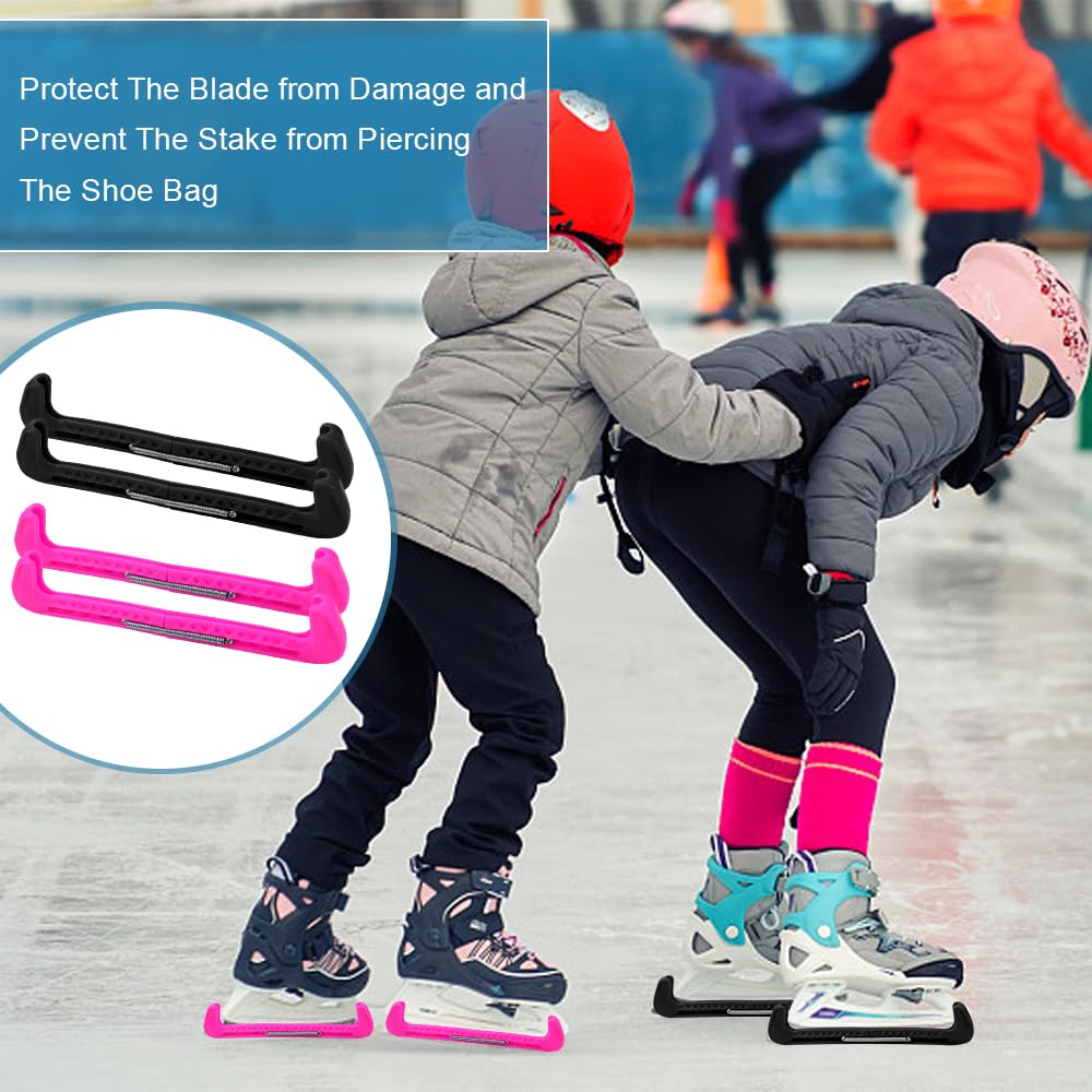 Aoblok Kit Protection Patins Hockey - 2 Protège-Lames + 2 Coques Plastique + 1 Serviette