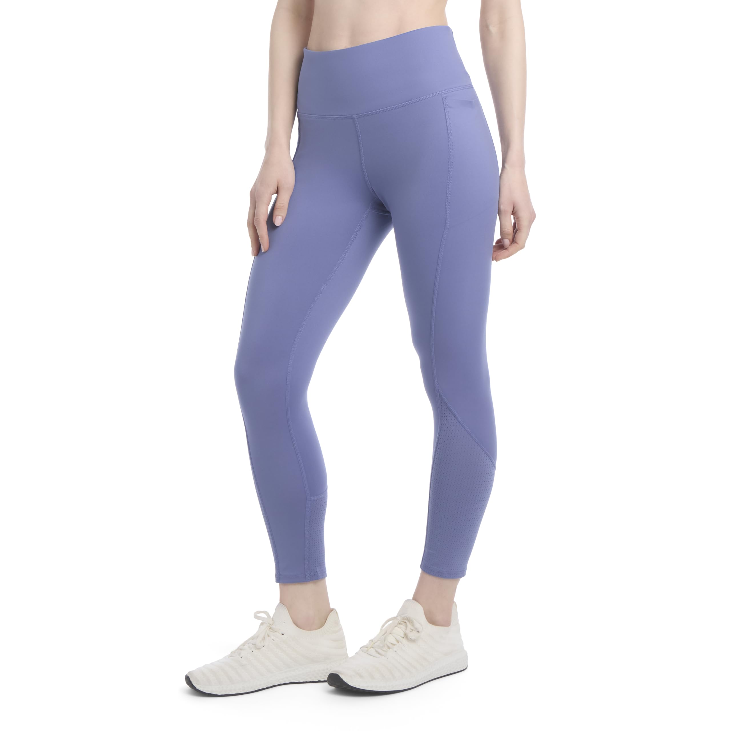 Jockey High Waist Mesh Trim Crop Active Leggings - Leginsy Kobiety