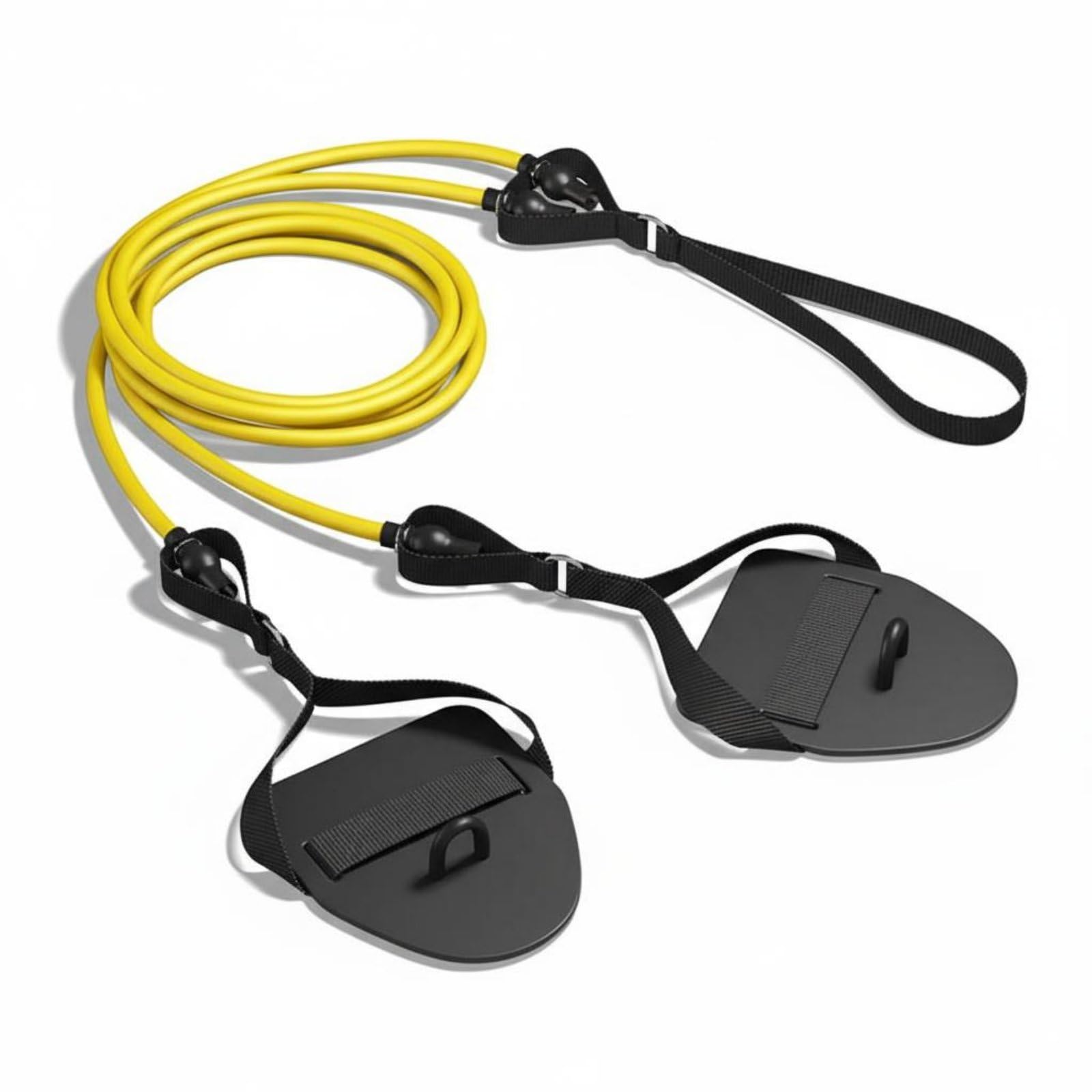 perfk Cor Traction pour Sport Aquatique avec Tubes Renforcés et Poignées Antidérapantes pour Simuler Les Mouvements Nage pour Adultes et Adolescents en Salle