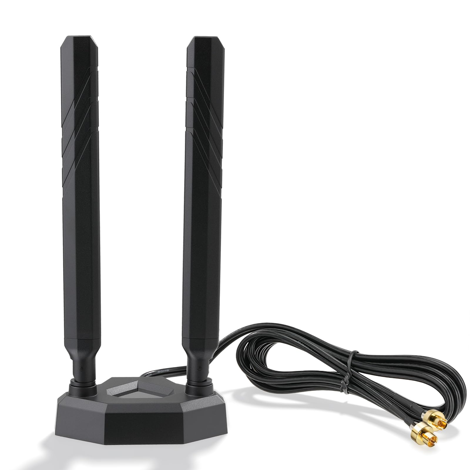Eightwood Antenne de carte mère de jeu WiFi 7 avec base magnétique compatible avec ASUS ROG Strix X870E-E/B850-I, TUF Gaming B850-PLUS/ X870-PLUS, ProArt X870E-CREATOR, ROG Crosshair X870E Hero