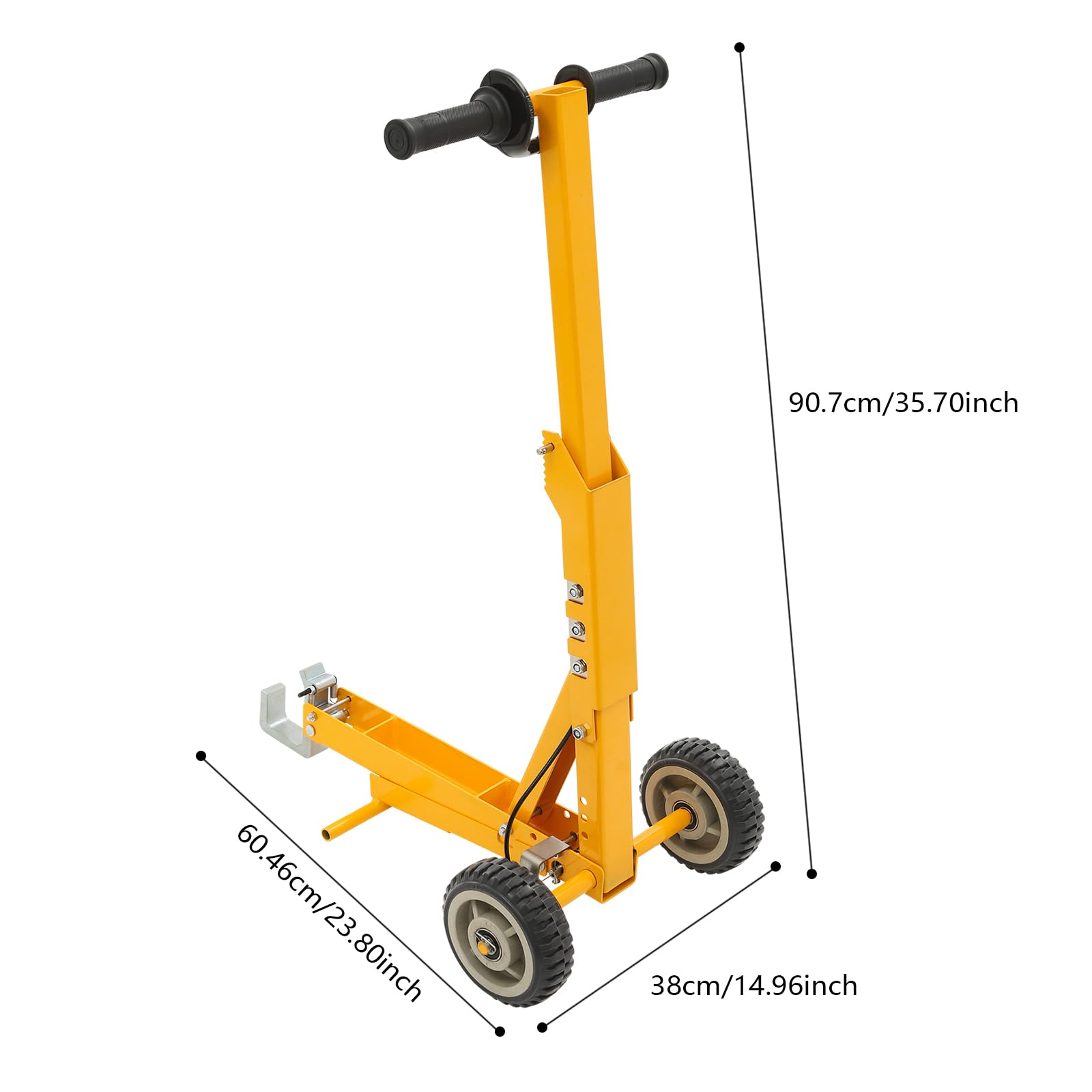 Tosaerba manuale, capacità di carico di 363 kg, dispositivo di sollevamento caricato a molla, sollevatore per tosaerba e trattori