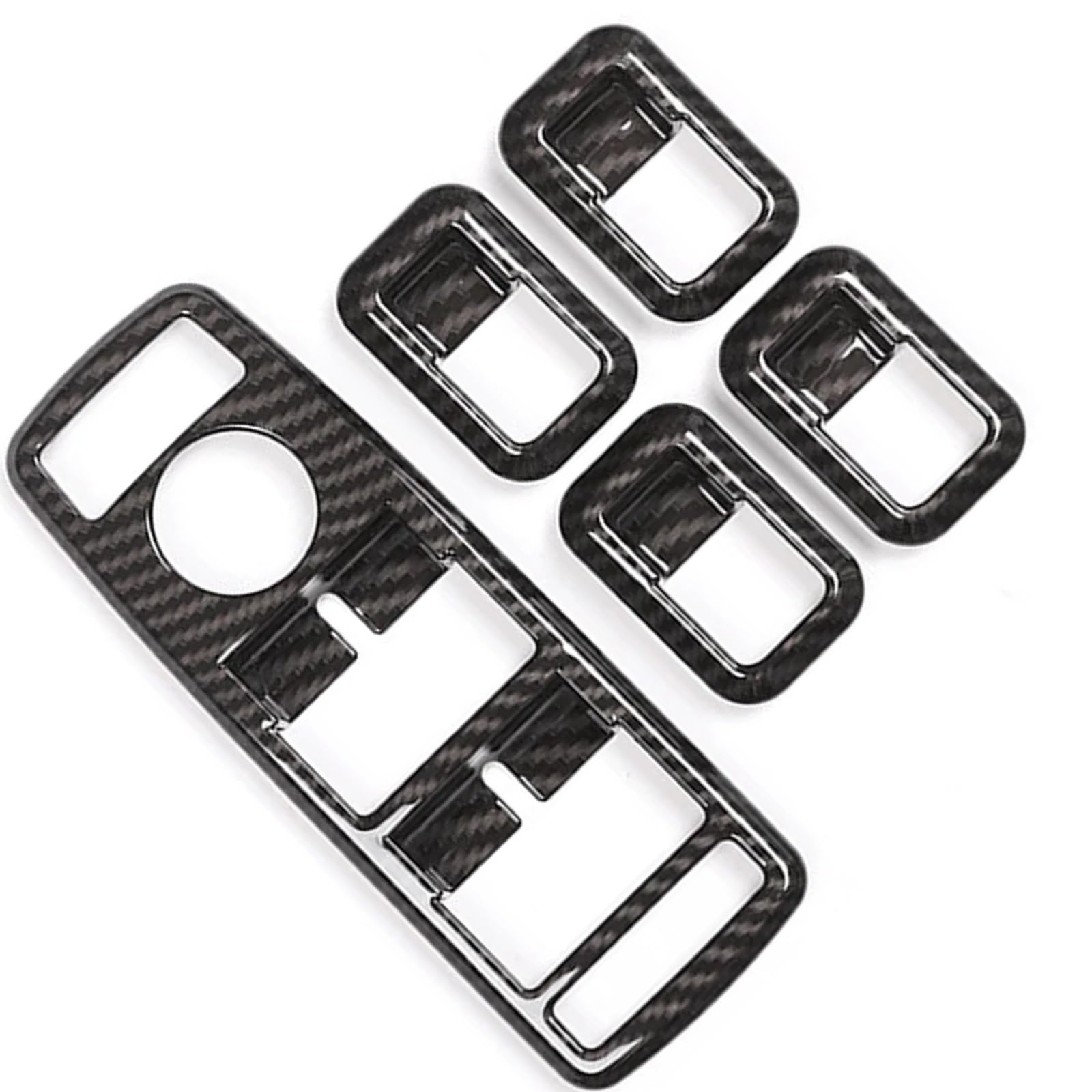 Switch Button Repair Stickers Compatible with Benz for C230 for C280 2008-2009 Car Interior Stickers Button Control Decals Window Switch Frame Decoration