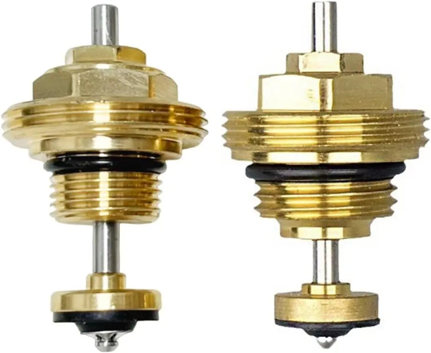 Brass Heating Circuit Distributor Valve Insert Corrosion Resistant M30x1.5 Automatic Spring Core 1/2 3/8 Replacement(1-2)