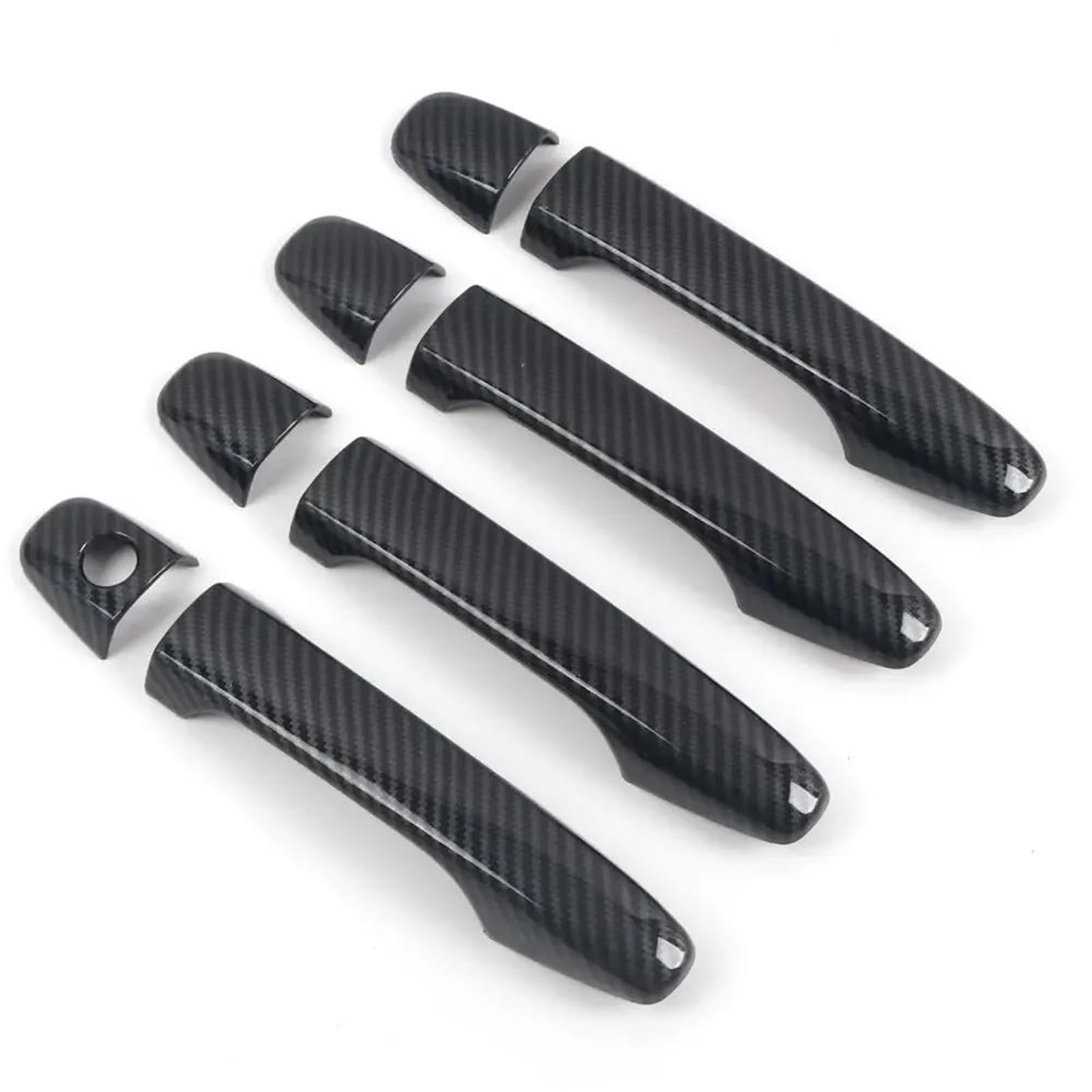 NOHEEU Car Exterior Door Handle Trim Cover Parts Accessories for Subaru for Forester SH 2008-2012(Black)