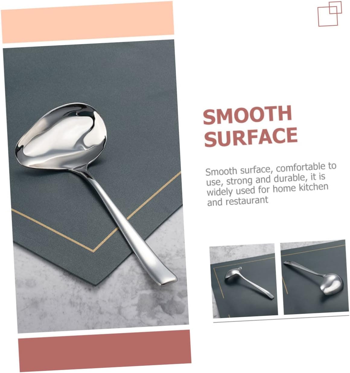 Stainless Steel Gravy Ladle for Easy Serving and No Spill Pouring